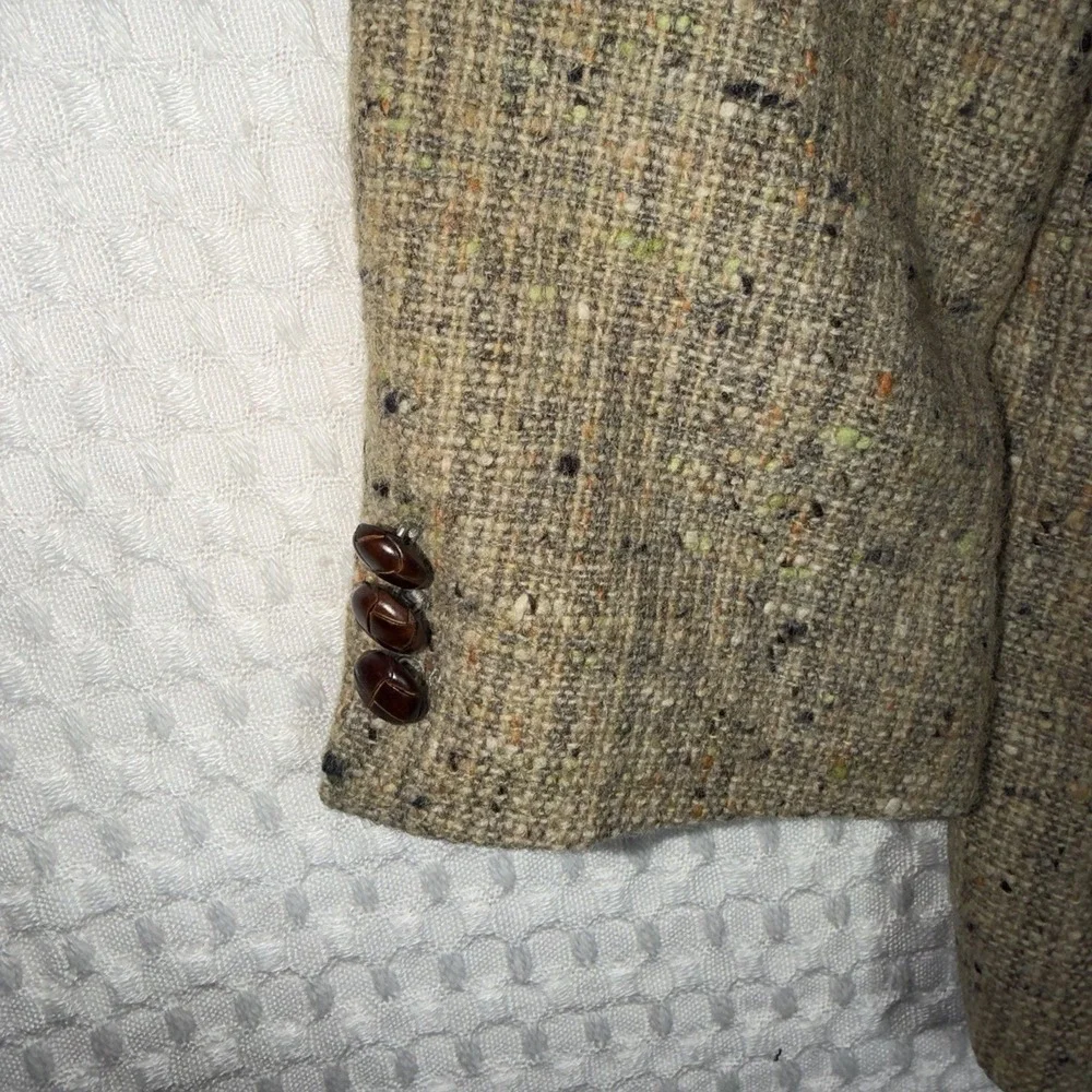 Vintage Paul Smith Sportswear Wool Tweed Blazer 80/90s Donegal Speckled 3 Button